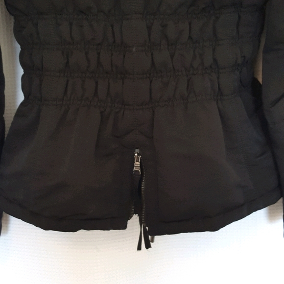 Zara Women's Med Black Light Quilted Jacket Coat - Picture 11 of 11